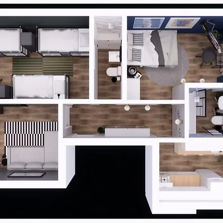 Refreshed With Private Garden Apartment *